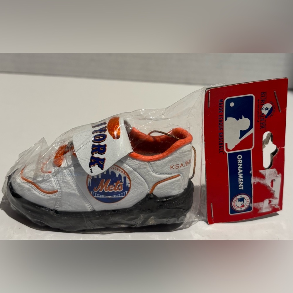 Vintage 1999 New York Mets Sneaker Holiday Ornament For Christmas - New Sealed